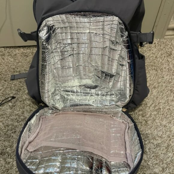 Viral Isaac Mizrahi Backpack Blue/Gray Holds 40oz Stanley Tumbler Pre-Owned main image 5